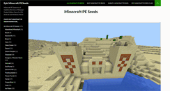 Desktop Screenshot of epicminecraftpeseeds.com