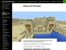Tablet Screenshot of epicminecraftpeseeds.com